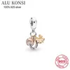 Novo Fit Original Pan Bead Real 100% 925 Sterling Prata Charms Bead para Mulheres Profusão de Cor de Alta Qualidade Diy Jóias