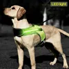 Dog Collars Leidingen LED Lichtgevend Harnas Licht op Borst Strap Vest Huisdier Veiligheid Reflecterende Kraag voor Husky Shepherd Labrador