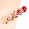 5 / 10pcs artificiella växter scrapbook diy gåvor godis box silke rosor floristik nålverk hem bröllop dekorativa blommor kransar y0728