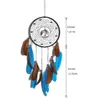 Feathers Dream Catcher Tree of Life Party Välsignelse Present Handgjorda Dreamcatchers Circular Net För Vägg Hängande Kids Sovrum Inredning RRD11558