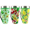 Fruit Style Reusable Iced Coffee Cup Sleeve Neoprene Insulated Sleeves Cup Cover Holder Idea for 30oz Tumbler Cup