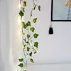 2m 20led Ivy Leaf Garland LED Fairy String Lights Copper Wire Decoration Décoration Light Light Christmas Home Party Decoration Y201020