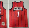 Camisas de basquete masculino para crianças 1 Tracy 15 Vince McGrady Carter Retro Jersey 1996-97 1998-99 1999-2000