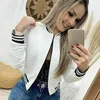 Autumn Winter Leisure Fashion Female Jackets O-neck Zipper Stitching Quilted Bomber jacket 2021 Women Coats Short