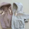 Coréen bébé vêtements sweats à capuche filles garçons coton polaire sweat enfants à capuche veste sweat à capuche entier 2111101831048
