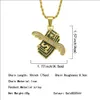 Кулон ожерелья хип-хоп Diamond Angel Wings подвеска ожерелье ночной клуб мода мужской кристалл для мужской женской золотой серебрен