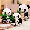 Nieuwe pluche panda speelgoed Leuke gevulde dieren pop moeder en zoon voor kinderen vrienden meisjes home decor kerstcadeau