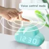 Övriga klockor Tillbehör LED Ljudkontroll Tid / Datum / Cloud Clock Alarm Cloud-formad magnet Visar multifunktionell stark med magnetisk AR