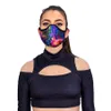 Impression numérique Lavable décoratif de la poussière respirante de la poussière de mode masque de mode UV Unisexe 18 couleurs pour choisir wholea42