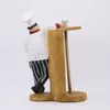 American Country Creative Resin Crafts High-end Restaurant Store Hotel Bar Chef Roll Holder Resin Ornaments T200617