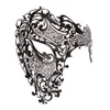 Venice Skeleton Half Sexy With Diamond For Women And Men Cool Costume Prom Party Face Hollow Out Masquerade Skull Mask