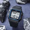 Schokbestendige Digitale horloges 30 meter Waterbestendige rechthoek Dial Tough Structure