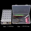 28 Grid Plastic Empty Storage Box Nail Art Accessories Tools Nails Stones Display Clear Box Case Strass Beads Deco Contaniers
