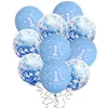 Feest decoratie 1 set 24 inch baby shower bal in beer 1e folie ballonnen jongen blauwe verjaardag decoraties kinderen roze lucht globos