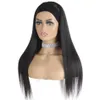 Brazilian Straight Headband Wigs Human Hair Machine Made Wig For Black Women Natural Color 150% Density