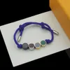 Fashion Party Favor 6 Colors Colorful Corded Bracelet with String Beads Strands In Gift Retail Box Stock SL01