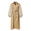 coats de trench de bolinhas