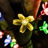 Stringa di lampade solari per illuminazione esterna impermeabile da giardino 5M 7M 12M 22M 6V Natale Natale Decorazione natalizia Fata Batteria