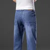 Dżinsy Dla Mężczyzn Plus Rozmiar 44 42 Lato Moda Casual Denim Spodnie Niebieski Szary Jean Baggy Spodnie marki Mężczyzna 210723