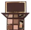 En stock maquillage surligneurs fard à paupières Palette Nude couleur cosmétiques visage correcteur maquillage chocolat avec pinceau