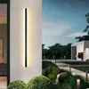 Minimalist LED Long Wall Lamp Modern Personality Garden Villa Porch Waterproof Outdoor Sconces Lights 110V 220V Sconce Luminaire2343