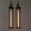 Lâmpadas pendentes American Vintage Country Lights Steampunk Industrial Style com Edison E27 LUZ Restaurante Corredor