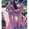 Lace Mermaid Bridesmaid Dresses Halter Neck Evening Dress Beaded Wedding Guest Dress Sleeveless Maid of Honor Gown