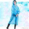 Imperméable à capuche non jetable Long Épaissir Poncho Randonnée en plein air Manteau de pluie Imperméable Coupe-vent Vêtements de pluie Mode Portable Poncho XVT1665