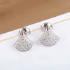 Ciondolo a forma di ventaglio di braccialetto di qualità di lusso con diamante per le donne gioielli da sposa set regalo collana orecchino PS8248