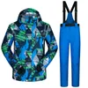 Лыжные куртки, уличный лыжный костюм, мужские ветрозащитные водонепроницаемые термосноубордические зимние мужские куртки и брюки, комплекты лыжной одежды для катания на коньках 254 м