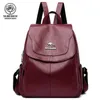 Bagpet de bagpack Mulheres de mochila de couro para mochila escola adolescente meninas mochila feminina 210929
