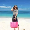 Eco-friendly Rubber Waterproof Beach Bag Rubber Tot Pvc Hollow Out Large Capacity in Multiple Colors Silicone Shopping Bag