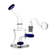 mini 14mm Thick heady perc Glass Water perculator bong Smoke Pipe With Tobacco ball Percolator For Smoking Tobacco Oil Rig