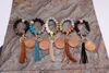 Foreign trade beaded mixed color wooden bead keychain fashion personality disc tassel bracelet key ring wholesale multicolor optional