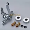 Brass Chrome Taps For Kitchen Sink Tap Dual Hole Wall Mixer Faucet torneira cozinha YT6033 210719