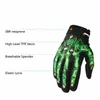 Guanti da ciclismo da uomo all'aperto Bike Motorcycle Skull Bone Skeleton Goth Full Finger Guanti da equitazione Uomo Attrezzatura da ciclismo H1022