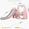 Safety Gates Multifunctional Slide 1-8 Years Old Children Indoor Home Kindergarten Baby Outdoor Plastic Swing Combination 4in1