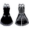 Cute Retro Lovely Vintage Ladies Kitchen Fashion Flirty Women039s Aprons with Pockets Black Patterns for Mother039s Day Gift6058018