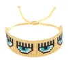 GO2BOHO Turecki Zły Eye Bransoletka dla Kobiet Miyuki Bransoletki Meksykańska Biżuteria Koralika Handmade Woven Pulsera Femme Fashion