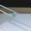 1 ct vvs1 azul solto moissanite rodada excelente corte de corte de diamante teste d cor sapphire pedra para anéis de casamento de noivado fazendo H1015