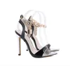 Sandalen Niufuni 2021 Geklakte Damesschoenen Puntschoen Super Hakken Dames Lock Metalen Decoratieve Banquet Stiletto