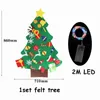 LED filt julgran ornament år barn gåvor leksaksdekorationer för hem navidad natal dekor y201020