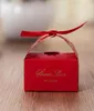 Faveurs de mariage boîtes d'emballage cadeau boîte à bonbons fête sacs de chocolat creux