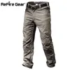 Refreire Gear Military Tactical Cargo Pants Män Special Force Army Combat Byxor Swat Vattentät Stora Multi Pocket Cotton Brousers H1223