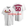 Maillot Hommes Femmes Jeunesse # 4 Yadier Molina 46 Paul Goldschmidt 11 Paul DeJong Personnalisé Blanc