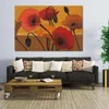 Abstract Flower Art Poppy Curry Oil Painting High Quality Hand Painted Canvas Artwork Modern for Kitchen Room Wall Decoration