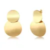 Dangle & Chandelier Top Quality Retro Drop Earrings For Women Metal Fashion Statement Earring Gold Trend Jewelry Stainless Steel Waterproof