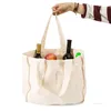 コットンショッピングバッグキャンバスバッグ収納バッグスーパーマーケットフルーツと野菜コットンバッグポリエステルコットンハンドセイルBAGZC376