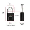 Smart Thumbprint Door Padlocks Rechargeable Door Lock Fingerprint Smart Padlock USB Keyless Quick Unlock Drop Shipping 201013