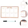 Muurstickers 1 set Whiteboard herhaaldelijk wissen Home Week Grid Office9448379